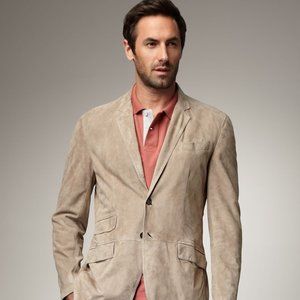 Brunello Cucinelli leather blazer